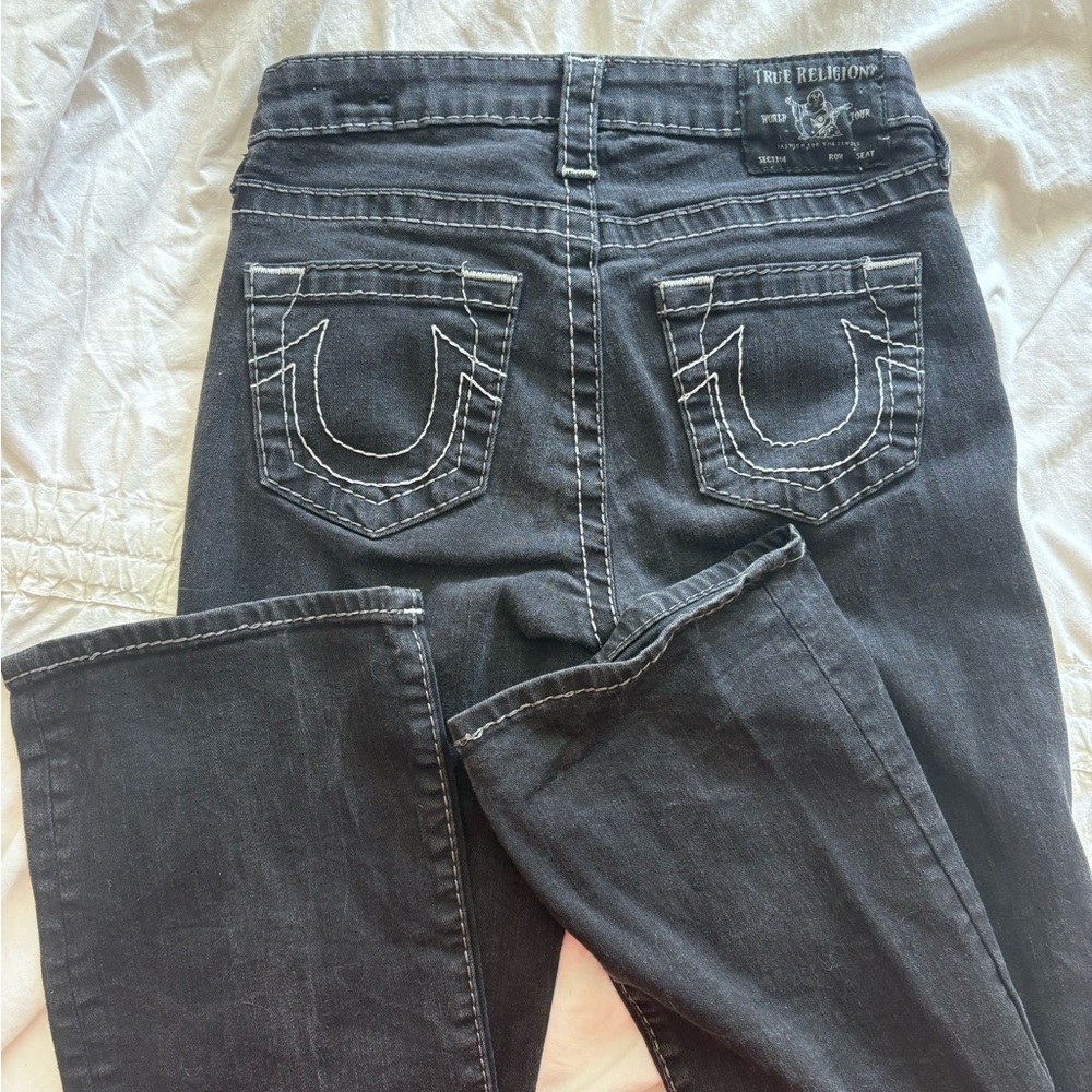 True Religion Black Bootcut Leg Jeans